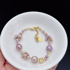 B22 Handmade Freshwater Baroque Pearl Bracelets